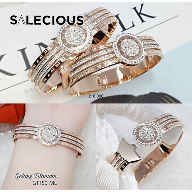 Gelang Perhiasan lapis emas tidak mudah luntur