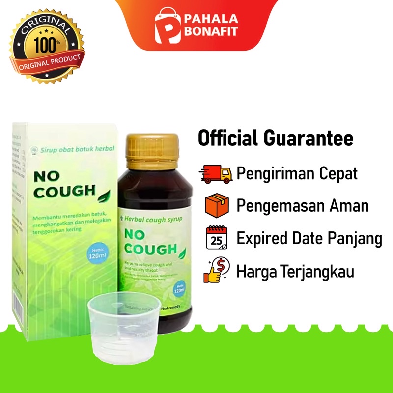 Jual No Cough Syrup 120 ml Obat Batuk Herbal Sakit Tenggorokan