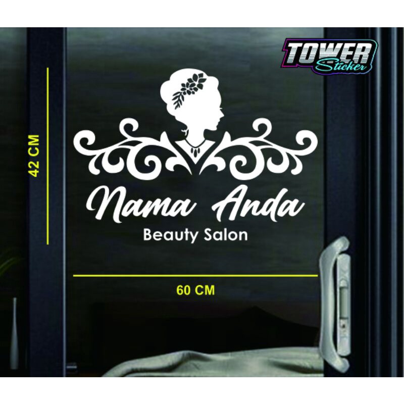 CUTTING STICKER SALON KECANTIKAN BUAT DINDING / KACA