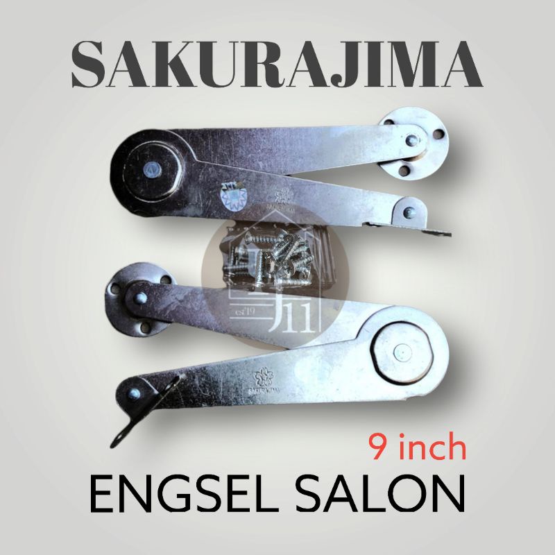 ENGSEL SALON SAKURAJIMA 9&quot; LENGKAP 1 SET - Warna Putih