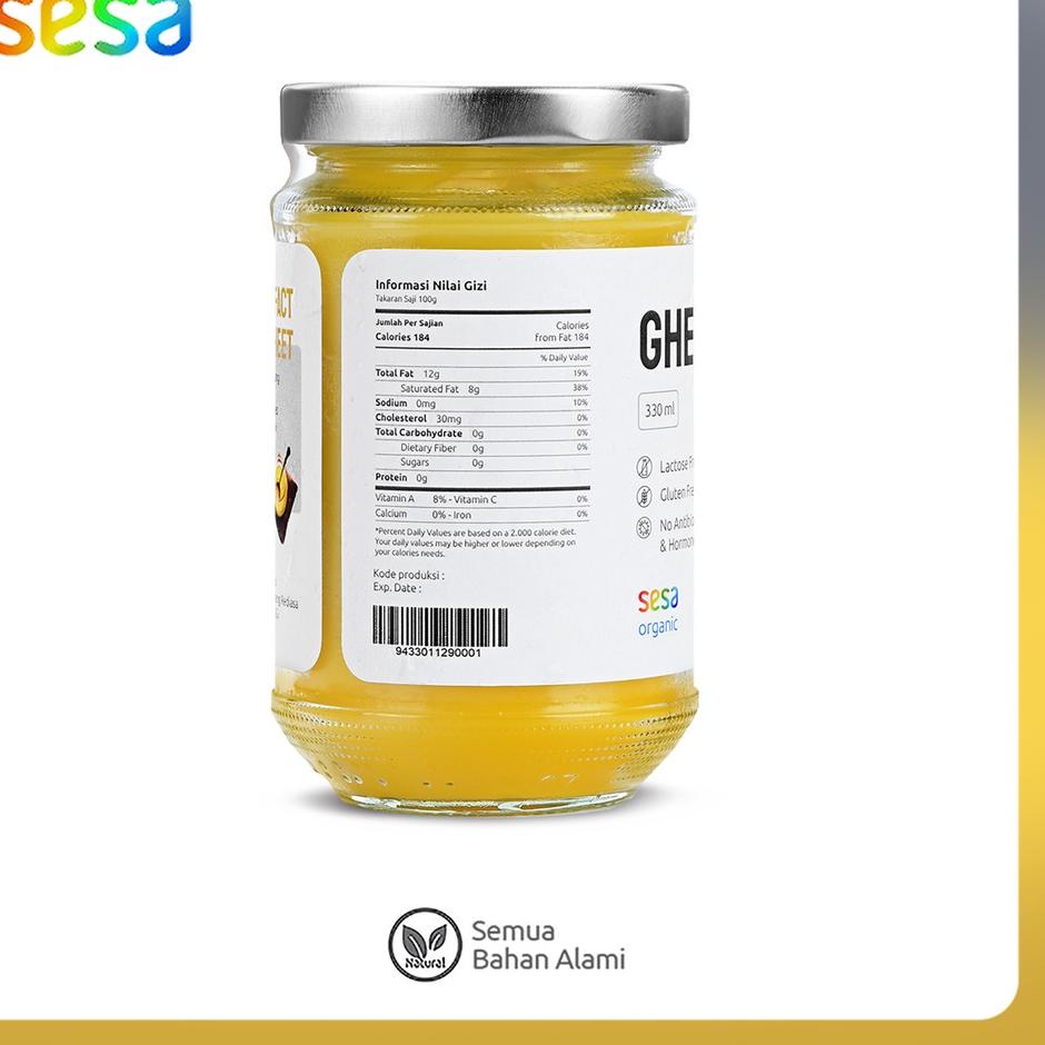 

Berkualitas! Sesa - Ghee Clarified Butter Grass Fed 330 ml