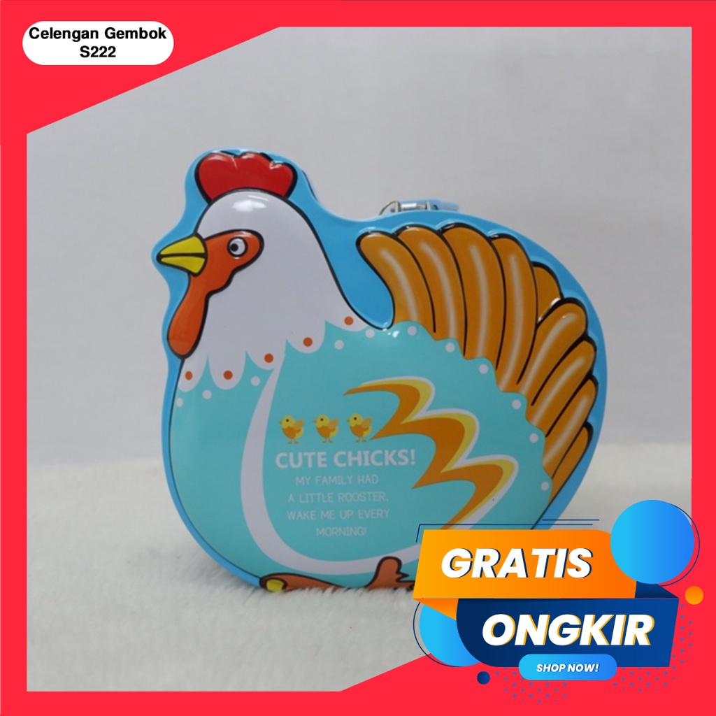 365 COIN BANK #41197 Celengan Gembok Buka Tutup Bentuk Lucu