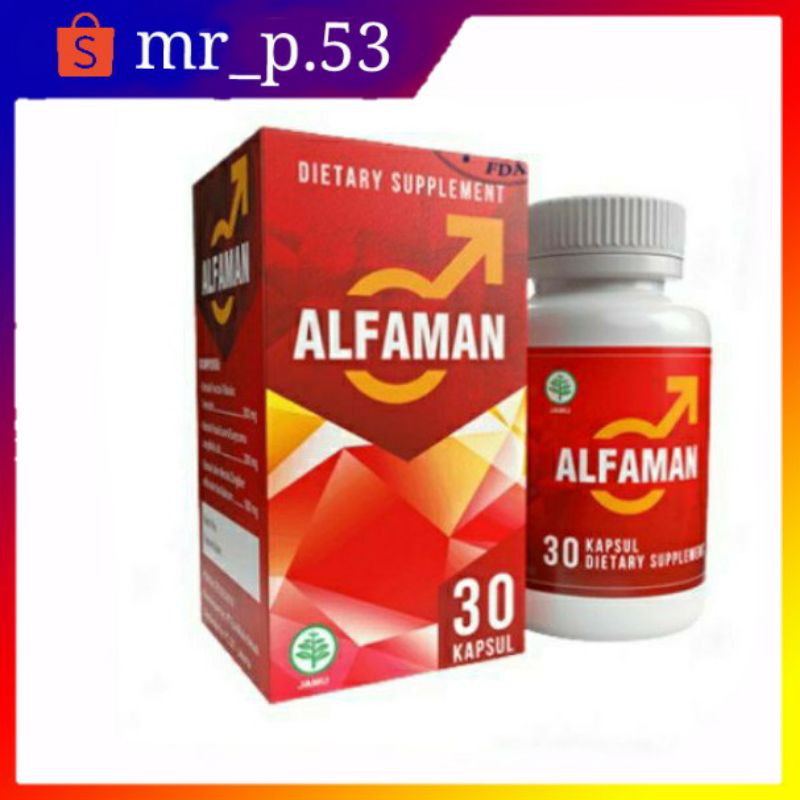 Alfaman Asli Original Obat Kuat Keras Tahan Lama Pembesar Bpom