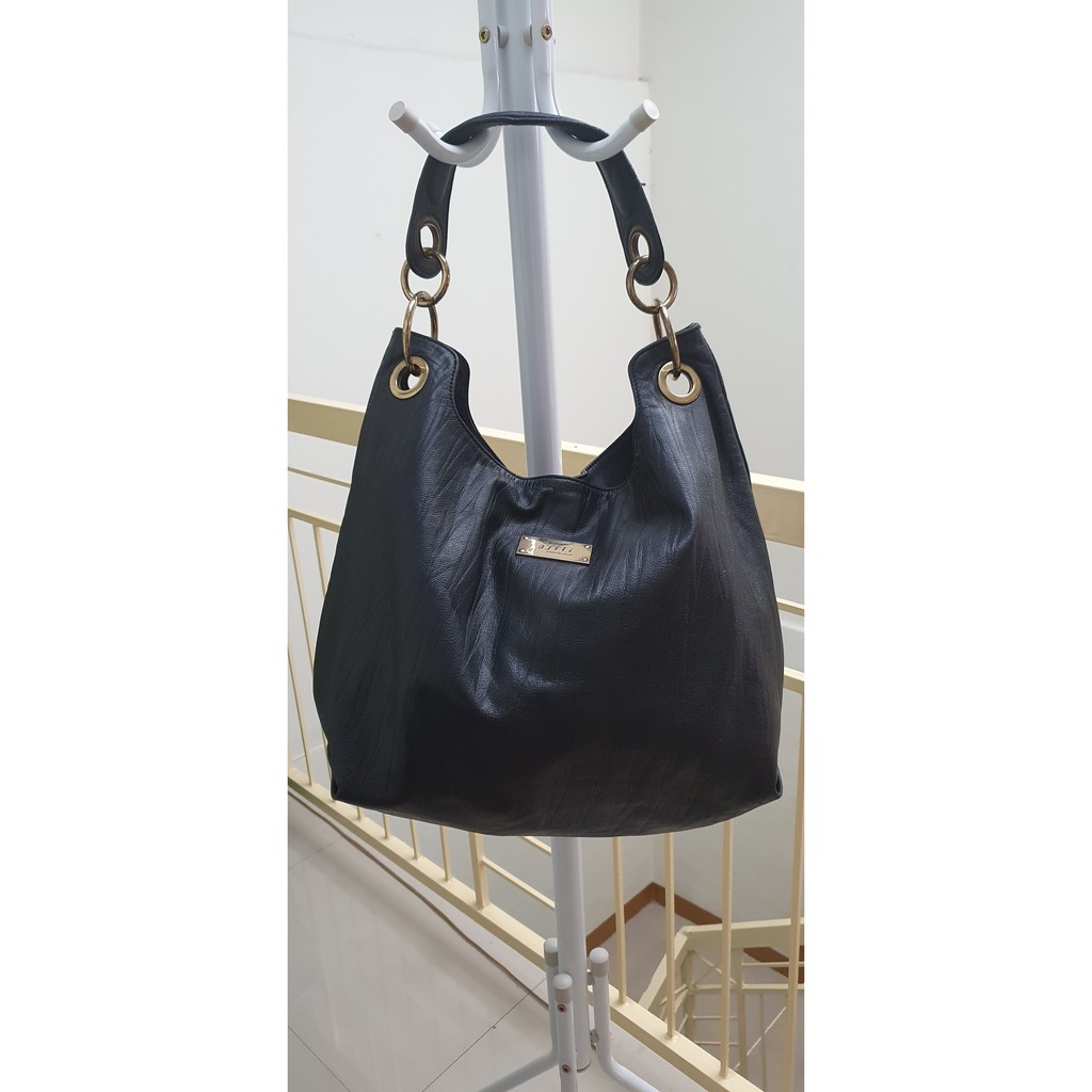 Tas Wanita Kulit Hitam Asli - gjili by ssamzie