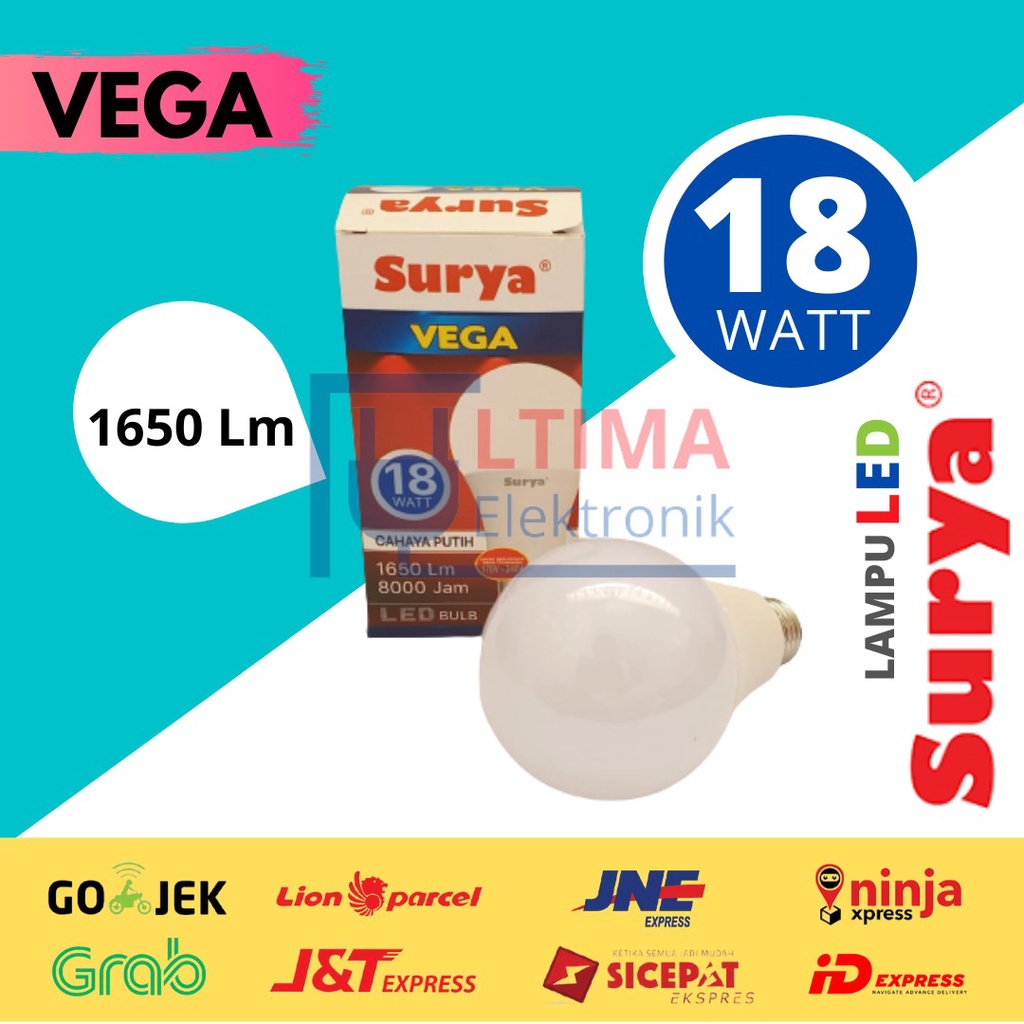 Lampu LED Surya Vega 18 Watt LED Bulb Bohlam LED 18 watt