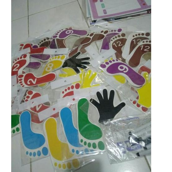 

[KODE PRODUK PIKPL8162] STIKER TAPAK KAKI TANGAN MOTORIK ANAK
