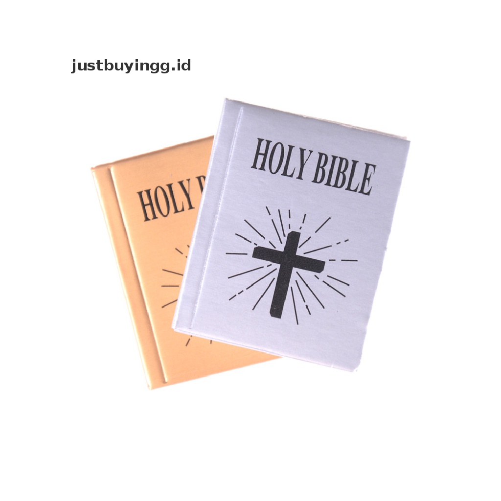 Justbuyingg.Id Miniatur Buku Alkitab Dekorasi Rumah Boneka 1: 12