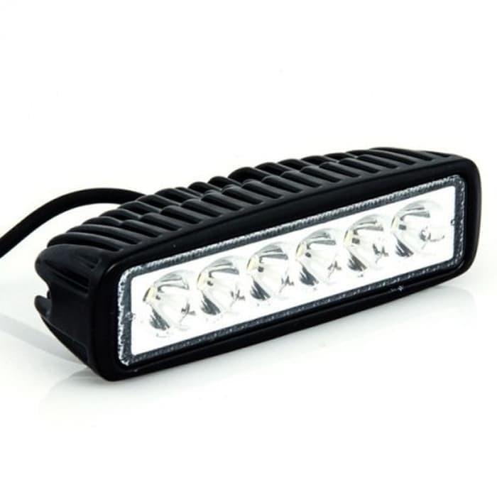 Lampu Tembak Sorot LED Bar Cree 6 Mata 18W 12V-24V LED Spot Work Light