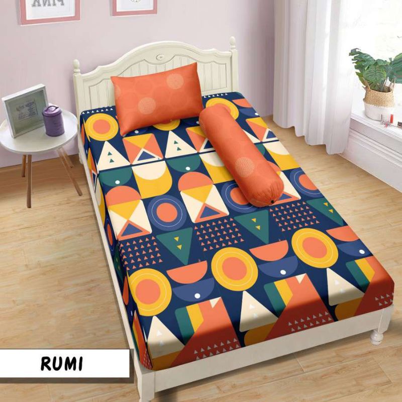 Sprei Aloha Polos Emboss Lady Rose Single ukuran 120x200 Motif Rumi