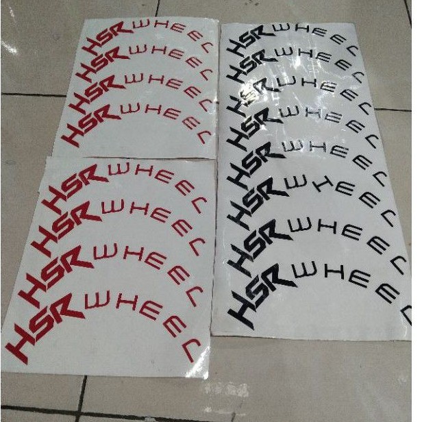 sticker pelk hsr wheel ring 17 cutting pelk HSR WHEEL bisa recues warna