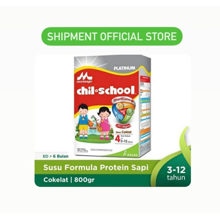 

(BISA COD) Chil School Coklat Platinum 800 Chocolate ChilSchool COKELAT Morinaga - PackingEkonomis, BAWAH 5 Bulan