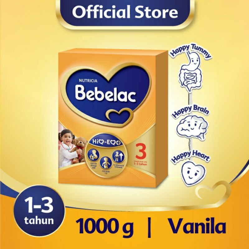 

Bebelac 3 Susu Pertumbuhan 1-3 Tahun 800-1000gr