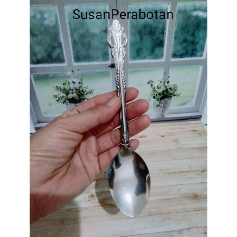 Promo!!!8 Model 12 Pcs/Sendok Makan Stainless/Garpu Makan/Sendok Bunga/Sendok Wayang/Sendok Bintang-5