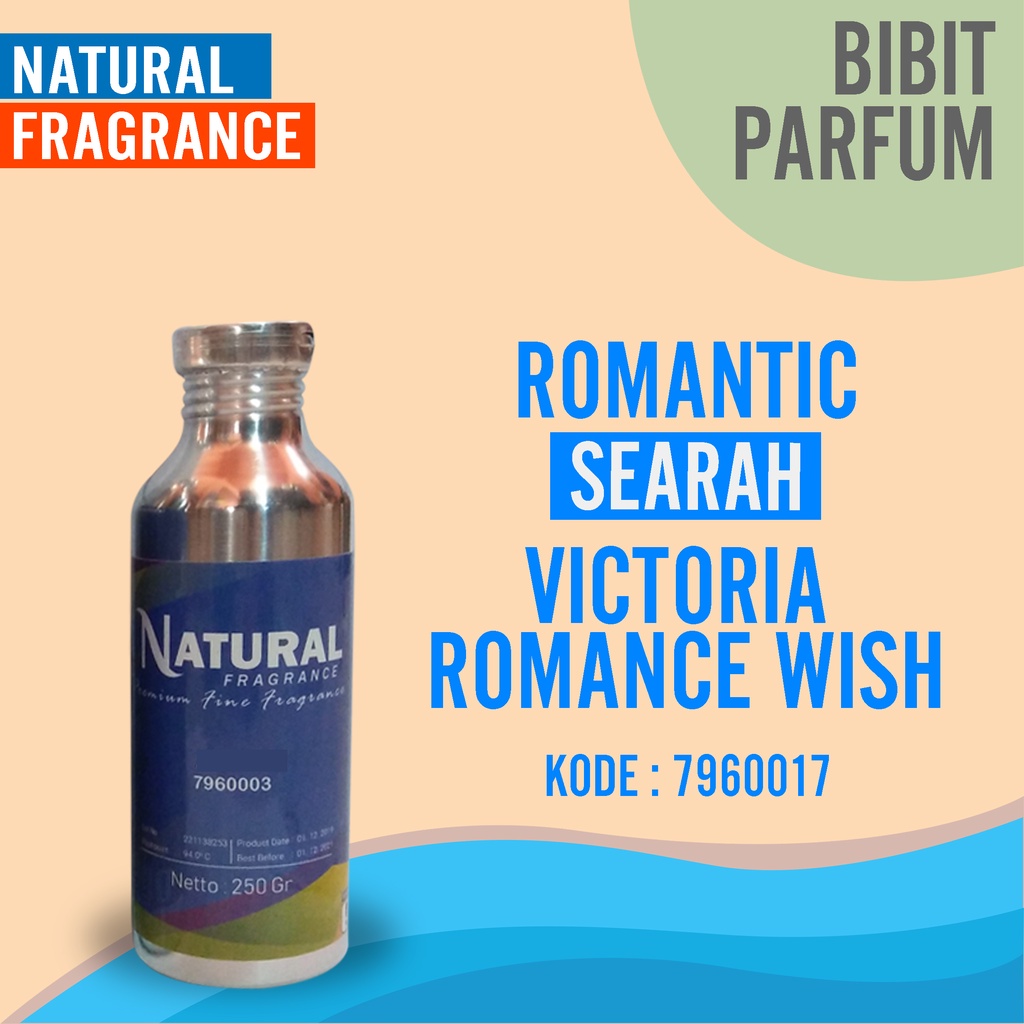 Bibit Parfum Murni Victoria Romance Wish - Romantic Natural Fragrance Ukuran 1 Liter Segel Pabrik