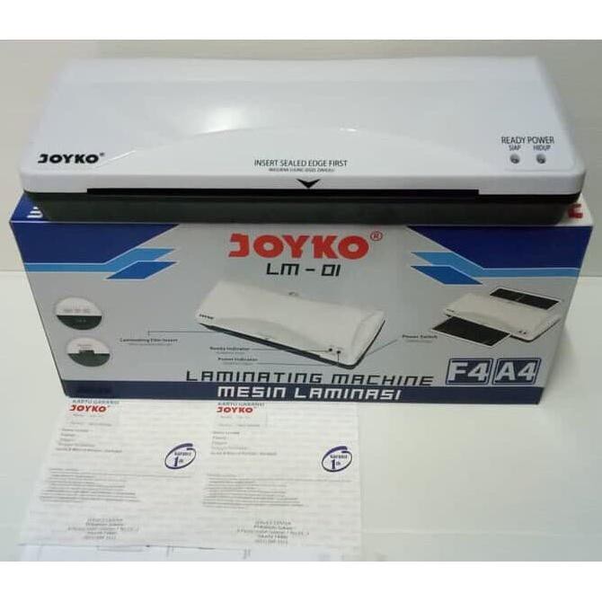 

MESIN LAMINATING JOYKO LM01 ukuran A4 & F4 / LAMINATOR LOW WATT LM-01