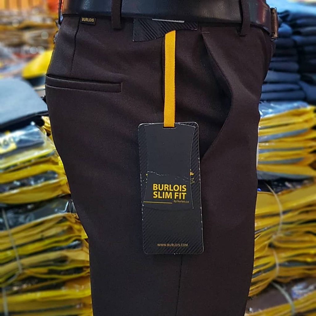 Celana Panjang Pria Formal Model Slimfit Hitam Abu Muda Abu Tua Biru Coklat