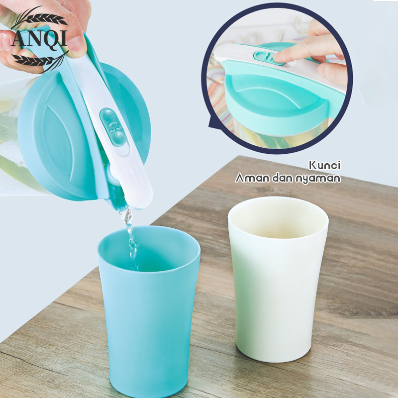Teko Set 5in 1 Teko Gelas Set/Travel Cup/Water Mug / Cangkir Air Warna Warni Eskan Air Minum