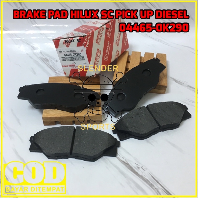 BRAKE PAD HILUX SC - BRAKE DISC PAD HILUX PICK UP - KAMPAS REM DEPAN HILUX PICK UP SINGLE CABIN