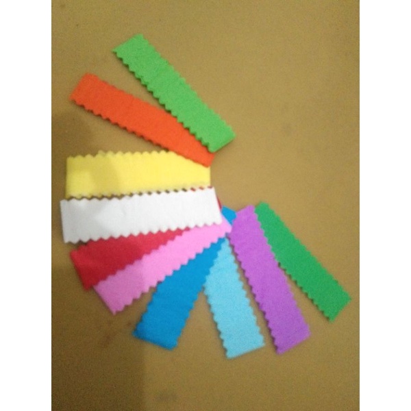 

Kertas Krep Potong kecil| kertas krep 1 pack kecil iisi 10 warna | kertas krep murah