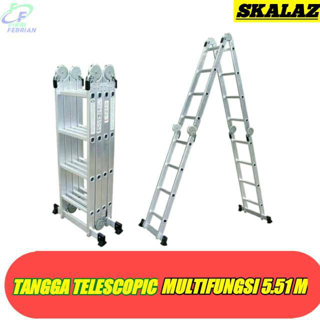Tangga Telescopic Multifungsi 5,51 Meter SKALAZ