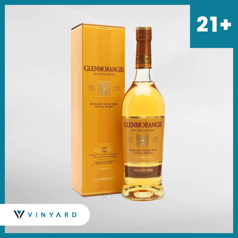 Glenmorangie The Original 10 Yo Single Malt Scotch Whisky 700 ml ( Original &amp; Resmi By Vinyard )