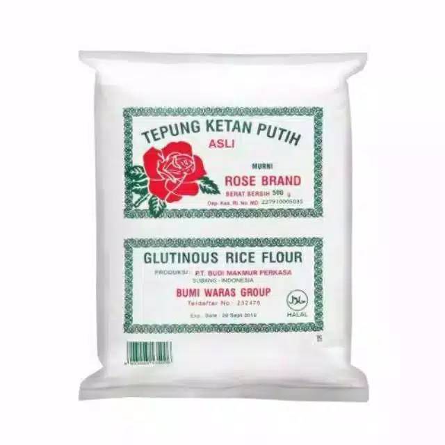 

Tepung beras ketan putih Rose Brand 500gr