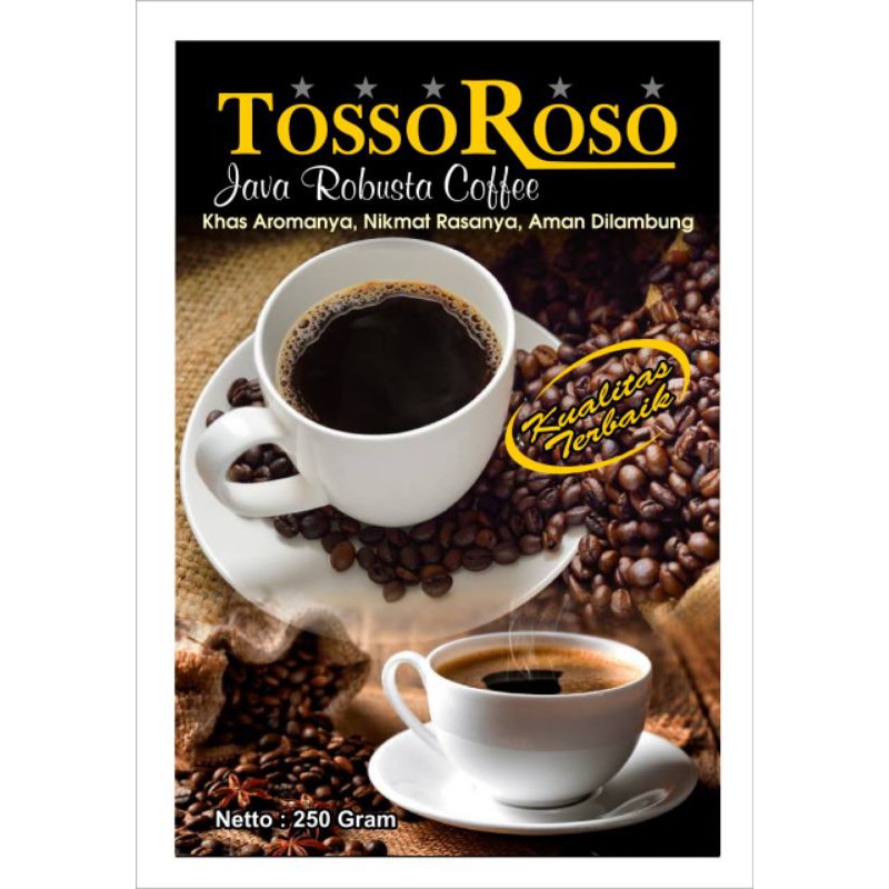 

Kopi robusta/arabica original 250grm
