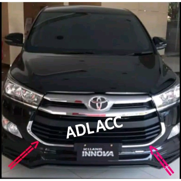 VARIASI LIST LIS BUMPER DEPAN BAWAH GRILL TOYOTA ALL NEW INNOVA INOVA REBORN CHROME crome