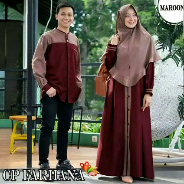 FARHANA COUPLE / COUPLE MUSLIM FASHION TERBARU BAJU PASANGAN
