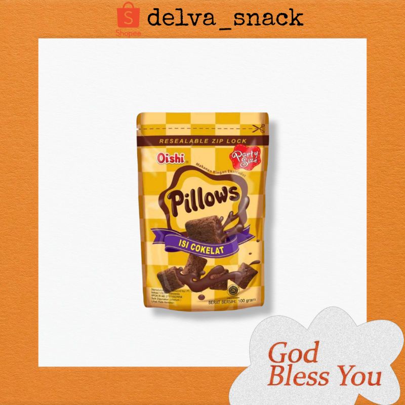 

Makanan Ringan Oishi Pillows Isi Coklat 100 gram