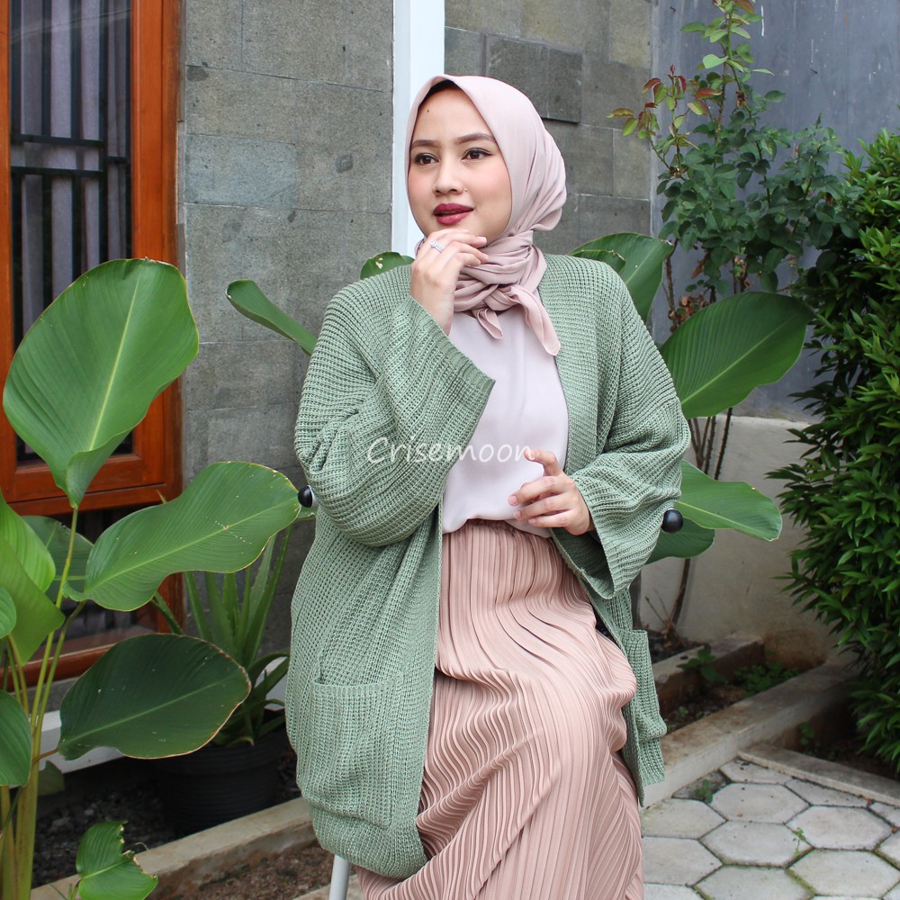  Cardigan Rajut Oversize PREMIUM  Kardigan Rajut  Jumbo TEBAL 