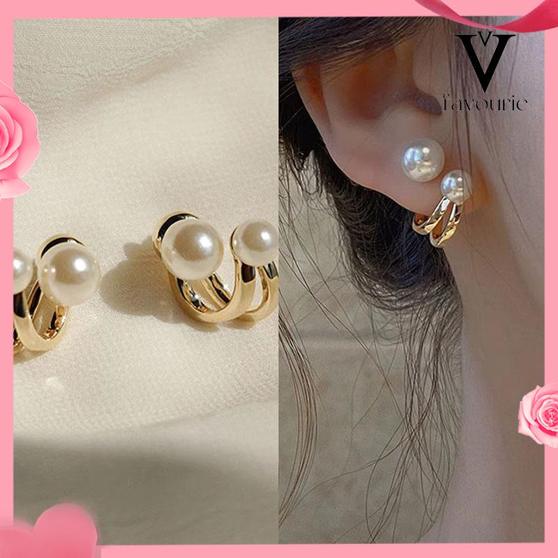 [COD]Pearl Trendy Niche Design Temperament Light Luxury High-end Earrings-FA