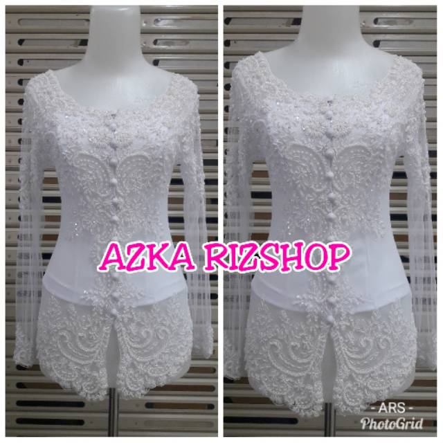 ATASAN KEBAYA AKAD NIKAH KEBAYA PENGANTIN PUTIH