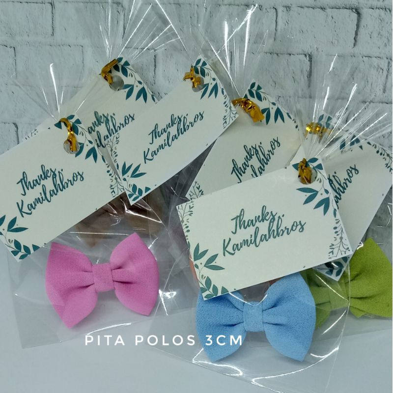 Bros Pita 3 cm ceruti - bros jilbab pita handmade - souvenir pernikahan bros