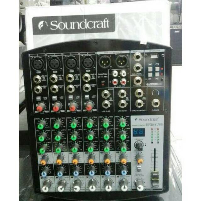 Mixer soundcraft EFX 8/4 USB
