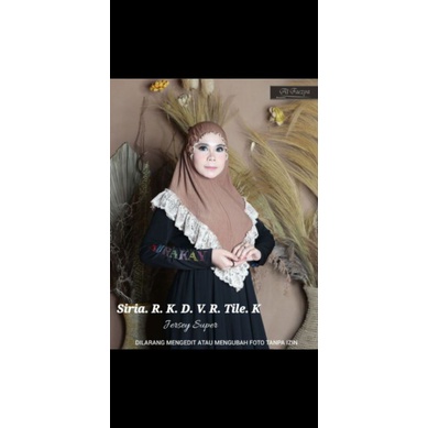 Hijab kerut dahi original Al faezya