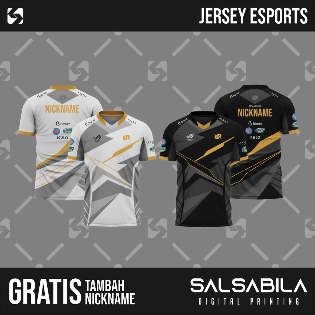 JERSEY RRQ 2021 JERSEY GAMING JERSEY FREE CUSTOM NICKNAME