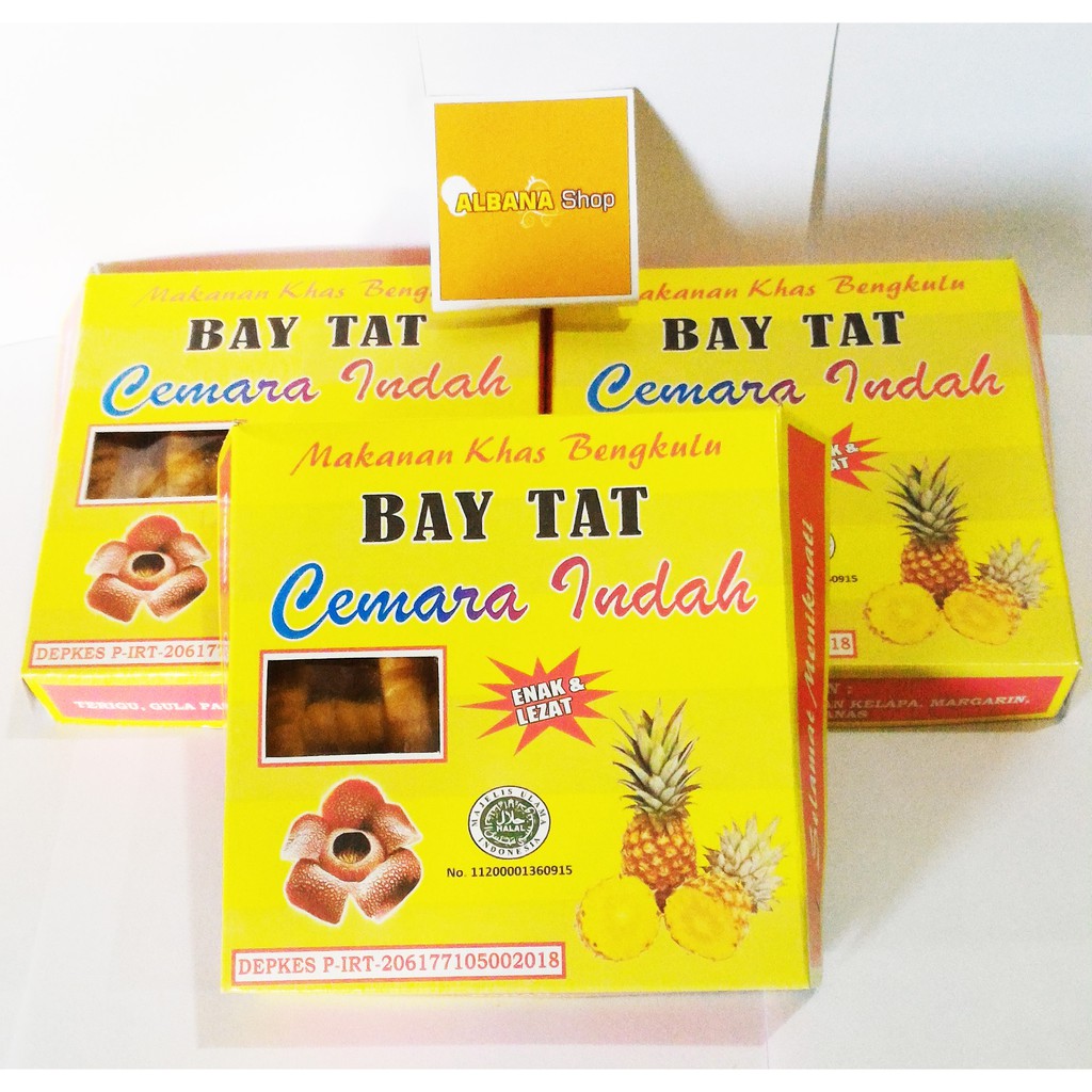 

Kue Bay Tat Khas Bengkulu (14 x 14 cm)