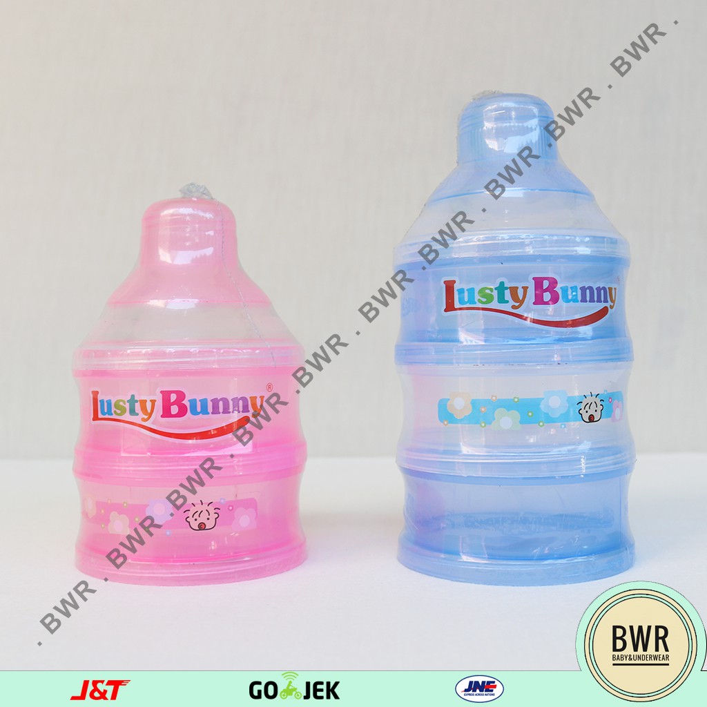 KONTAINER SUSUN LUSTY BUNNY | Tempat Susu Bubuk Bayi LB - 1522 Bwr