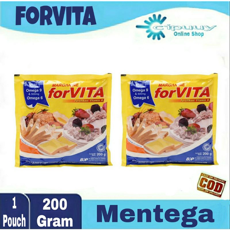 

Forvita 200 gram / margarin sachet