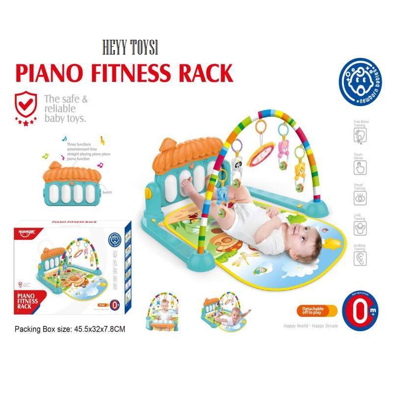 MAINAN BAYI PIANO FITNESS RACK HE0639 MAINAN EDUKASI BAYI MAINAN PIANO KAKI BAYI MAINAN PUZZLE MATRA