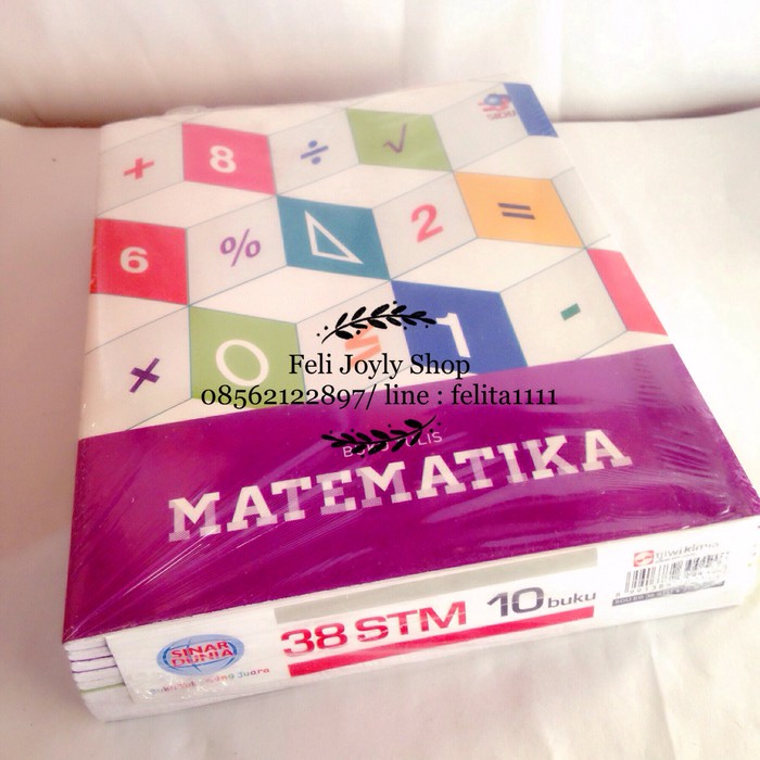 

Stok Ready buku tulis stm kotak 5mm matematika sidu sinar dunia 38 lembar 10 pcs Diskon
