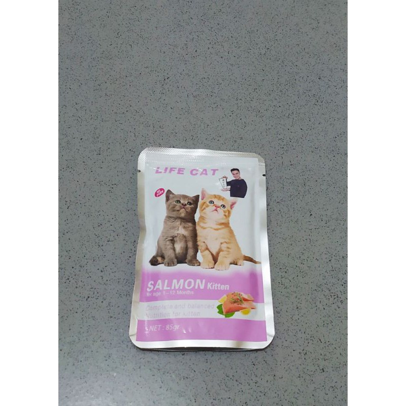 life cat wetfood salmon kitten sachet