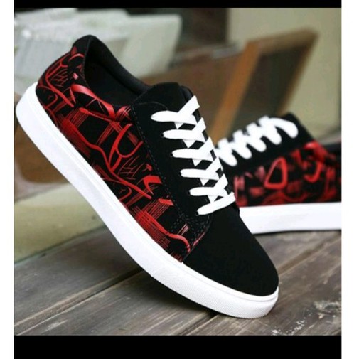 (COD) vans sneakers grade original sepatu sekolah sepatu kuliah model van fetino sepatu keren motif