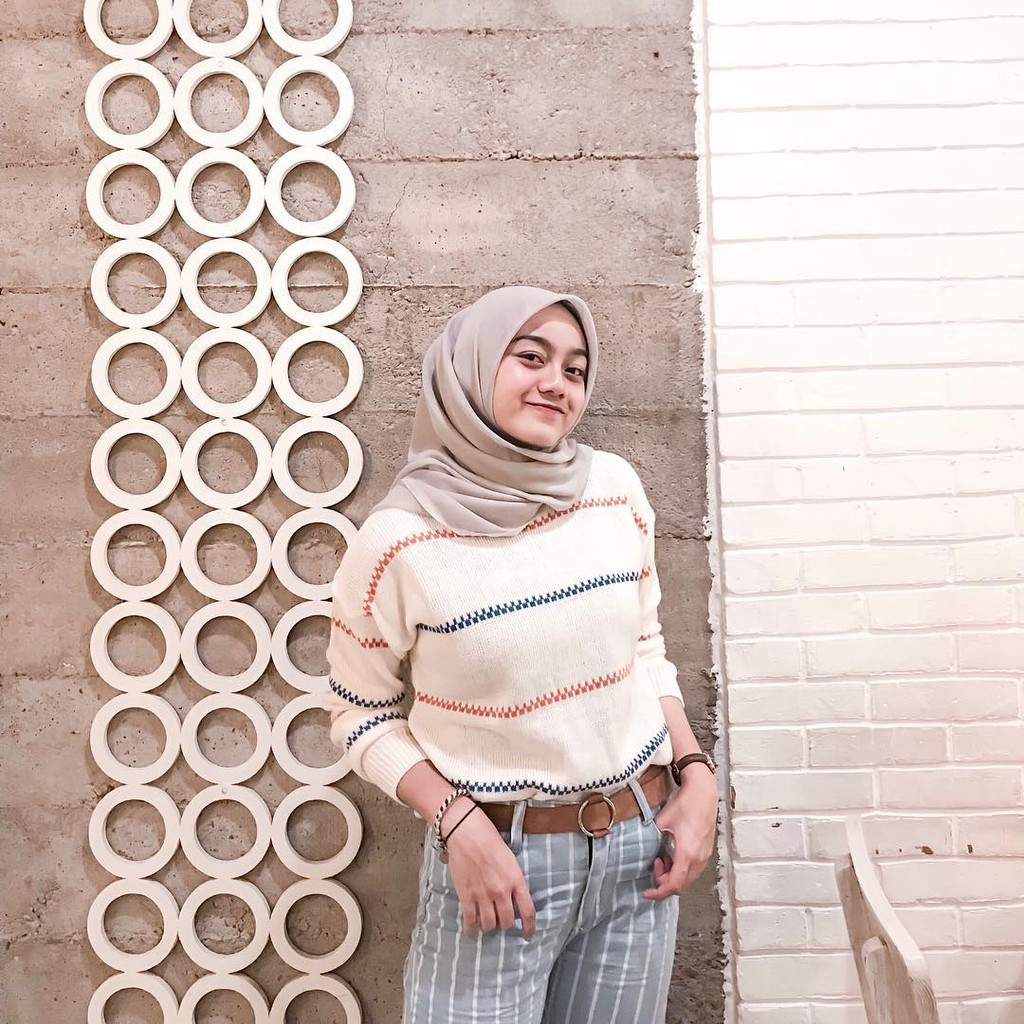 Sweater Rajut Millie / Stripe Rajut wanita / Oversize Rajut  / Rajut Murah / Atasan Rajut Wanita