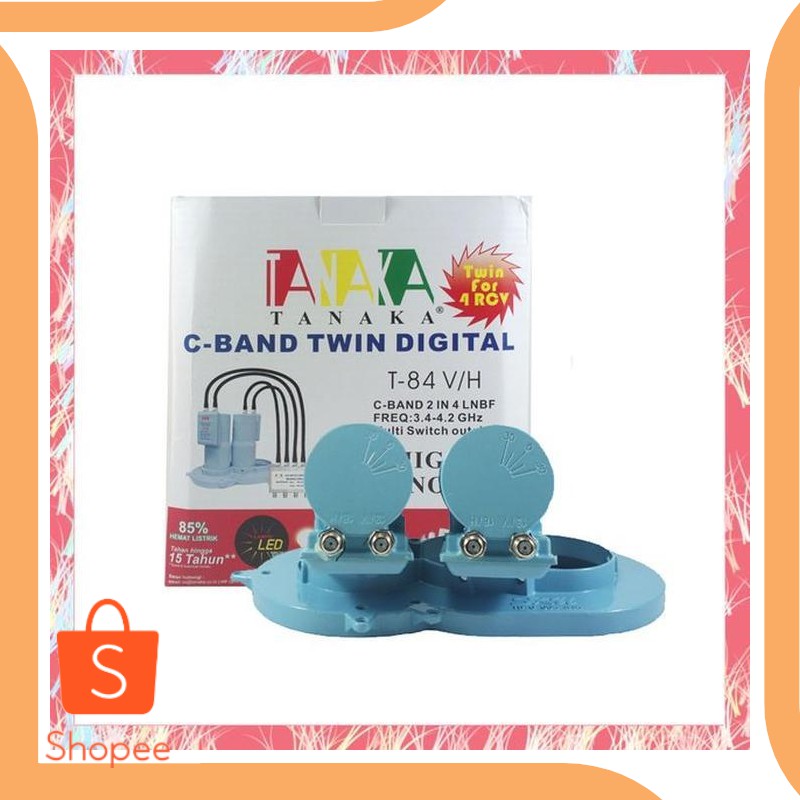 Jual sparepart Cheap Lnb Tanaka 2in4 V.H C Band 2 Satelit 4 Receiver Mult Berkualitas