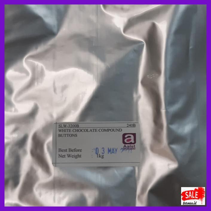 

RETLEMCOKLAT- COKLAT PREMIUM BUTTON WHITE AALST 1KG -ASLII.