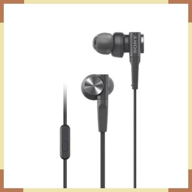 Sony In-Ear Extra Bass Headphone MDR-XB55AP / XB 55AP - Hitam