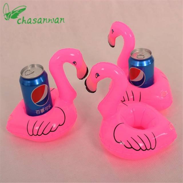 FLAMINGO CUP HOLDER - PELAMPUNG GELAS TEMPAT MINUM - HIASAN KOLAM RENANG