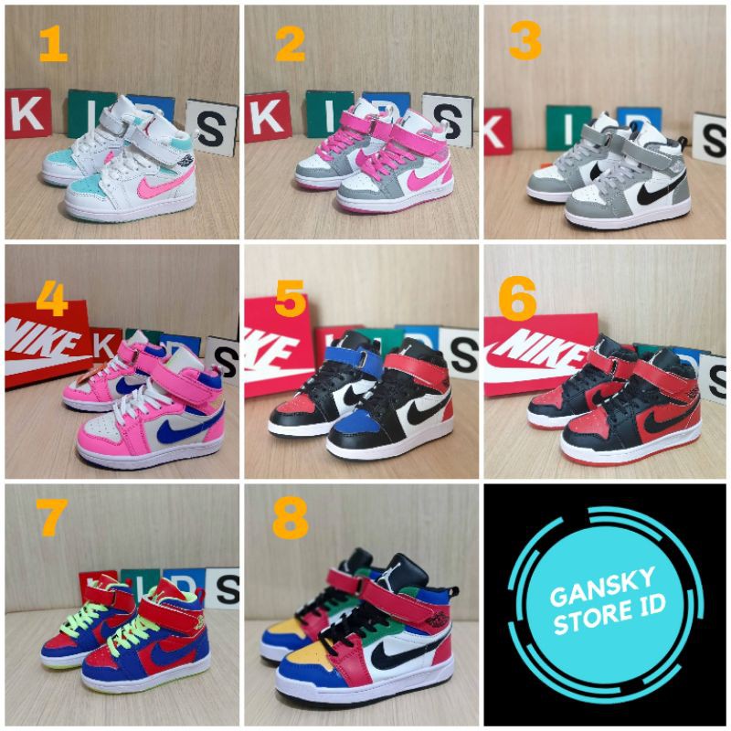 SEPATU ANAK JORDAN PREMIUM HIGH QUALITY SEPATU ANAK PEREMPUAN LAKI